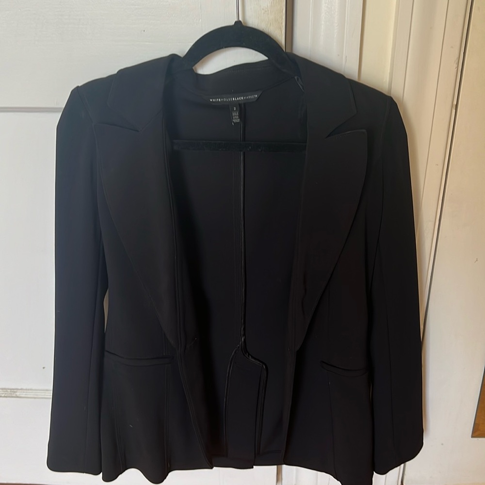 White House Black Market Black Blazer Sz 2